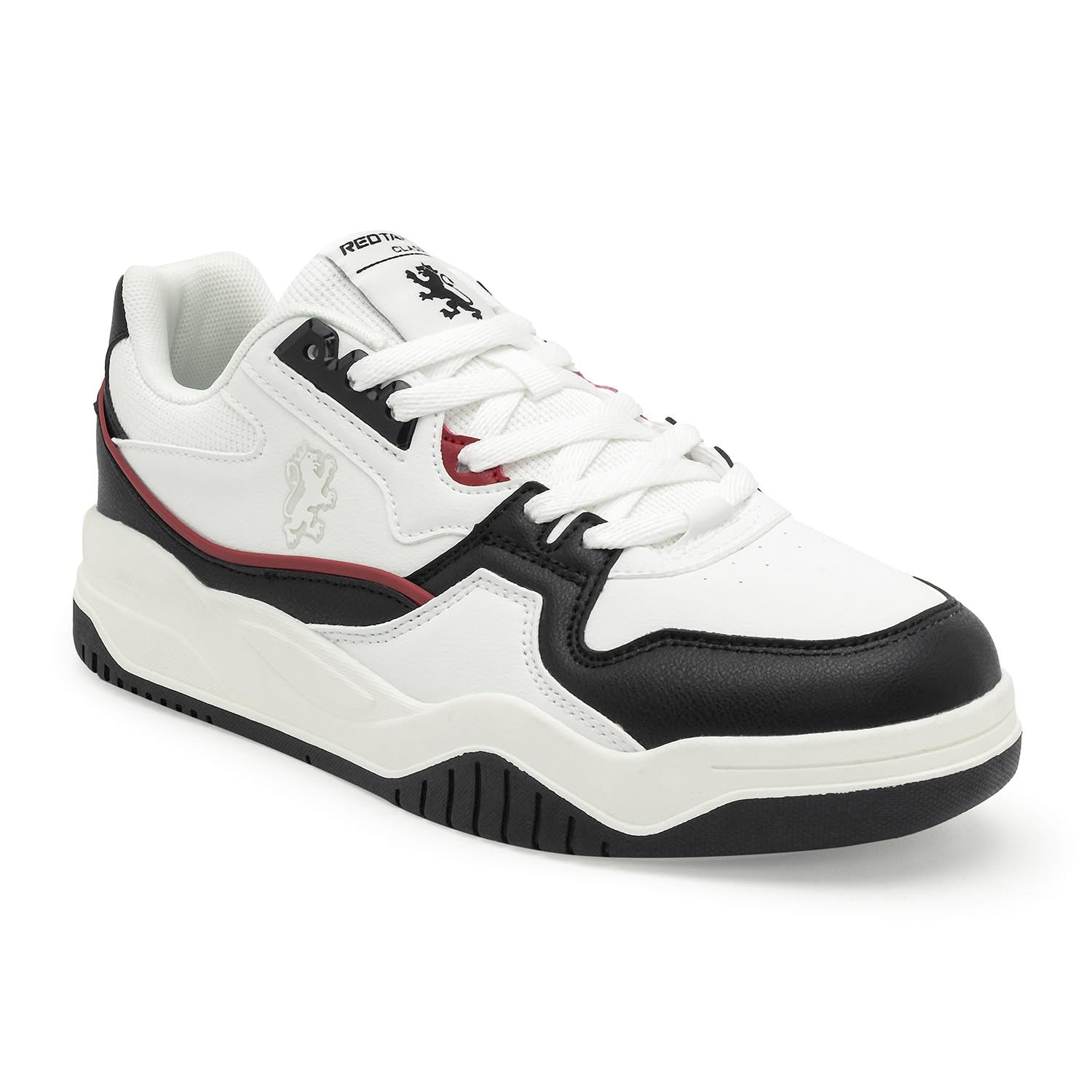 red tape Men's Sneakers Black Pu Round Toe Lace-Up Easy Movement-picture-48