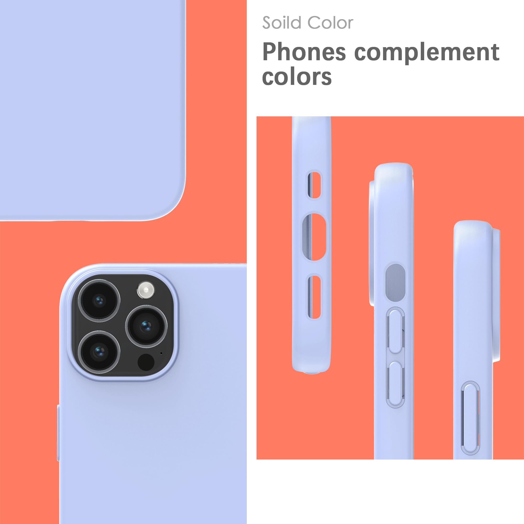 YATWIN Silicone Case for iPhone 12 Pro Max, Soft-Touch, Shockproof, DustProof - Image 3