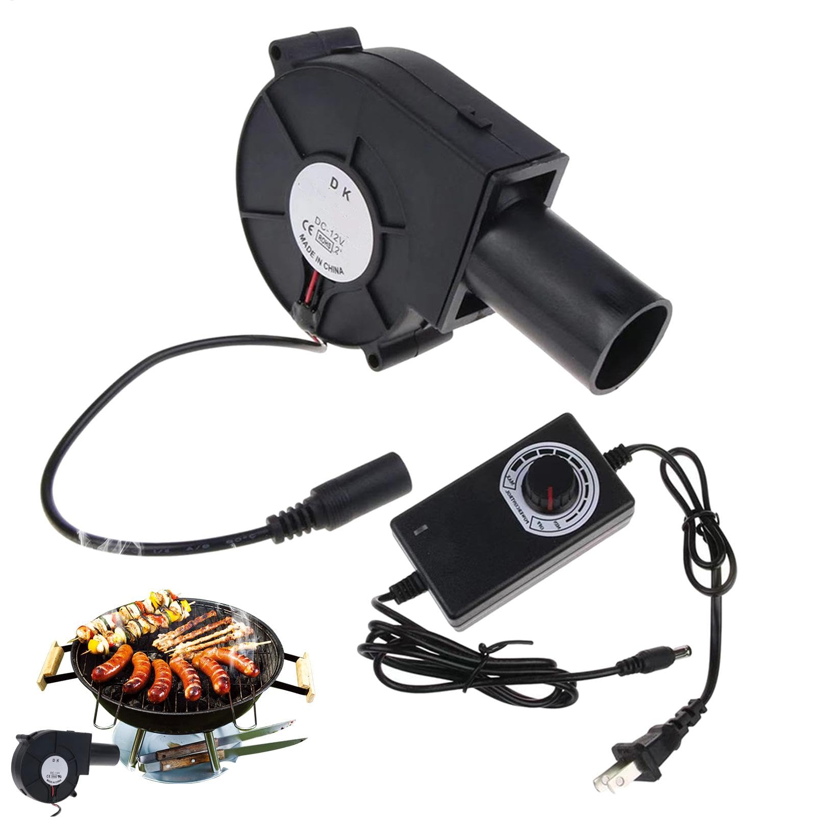 Ventilateur de barbecue électrique à grande vitesse et petit ventilateur soufflant portable
