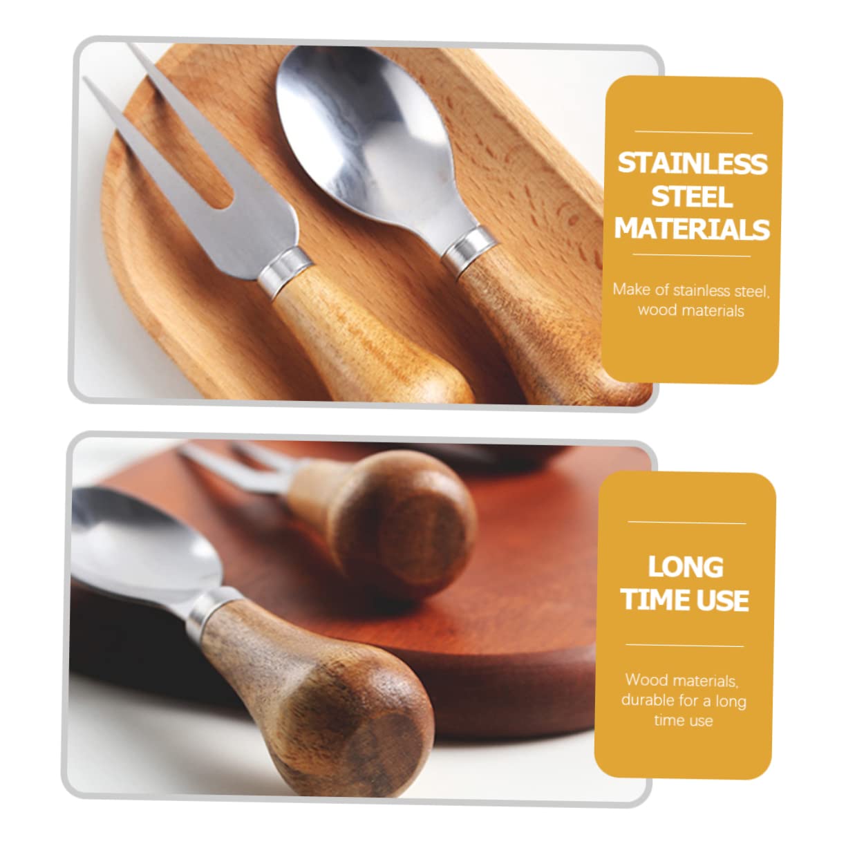 FUNOMOCYA Kitchen Baking Tools Cheese Knife Set Cheese Spreader Charcuterie Utensils Stainless Steel