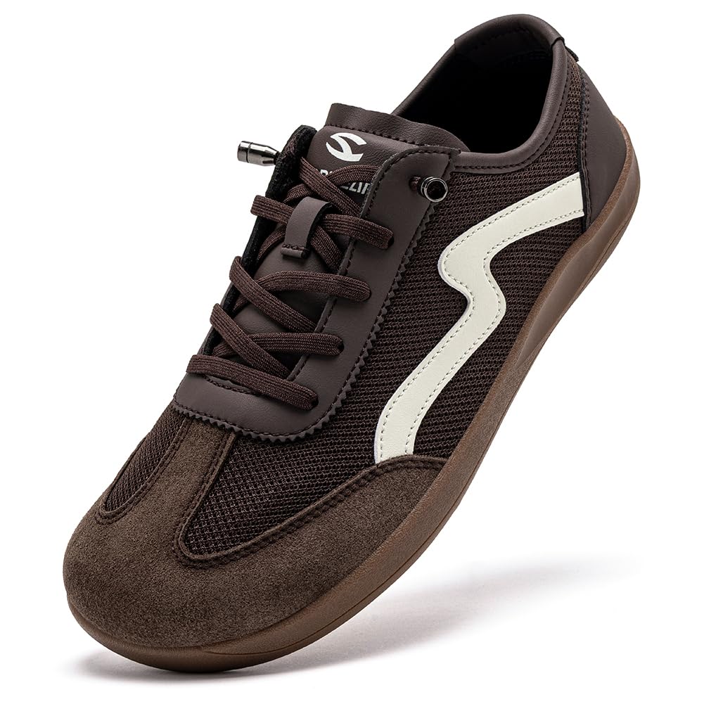 HOBIBEAR Zapatos minimalistas de malla, ligeros, puntera ancha, sin cordones, a la moda, para mujeres y hombres