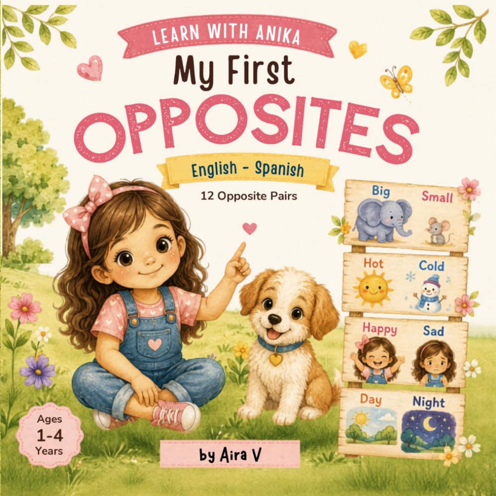 My First Opposites: English- Spanish: A bilingual book for Toddlers (Learn with Anika Bilingual)