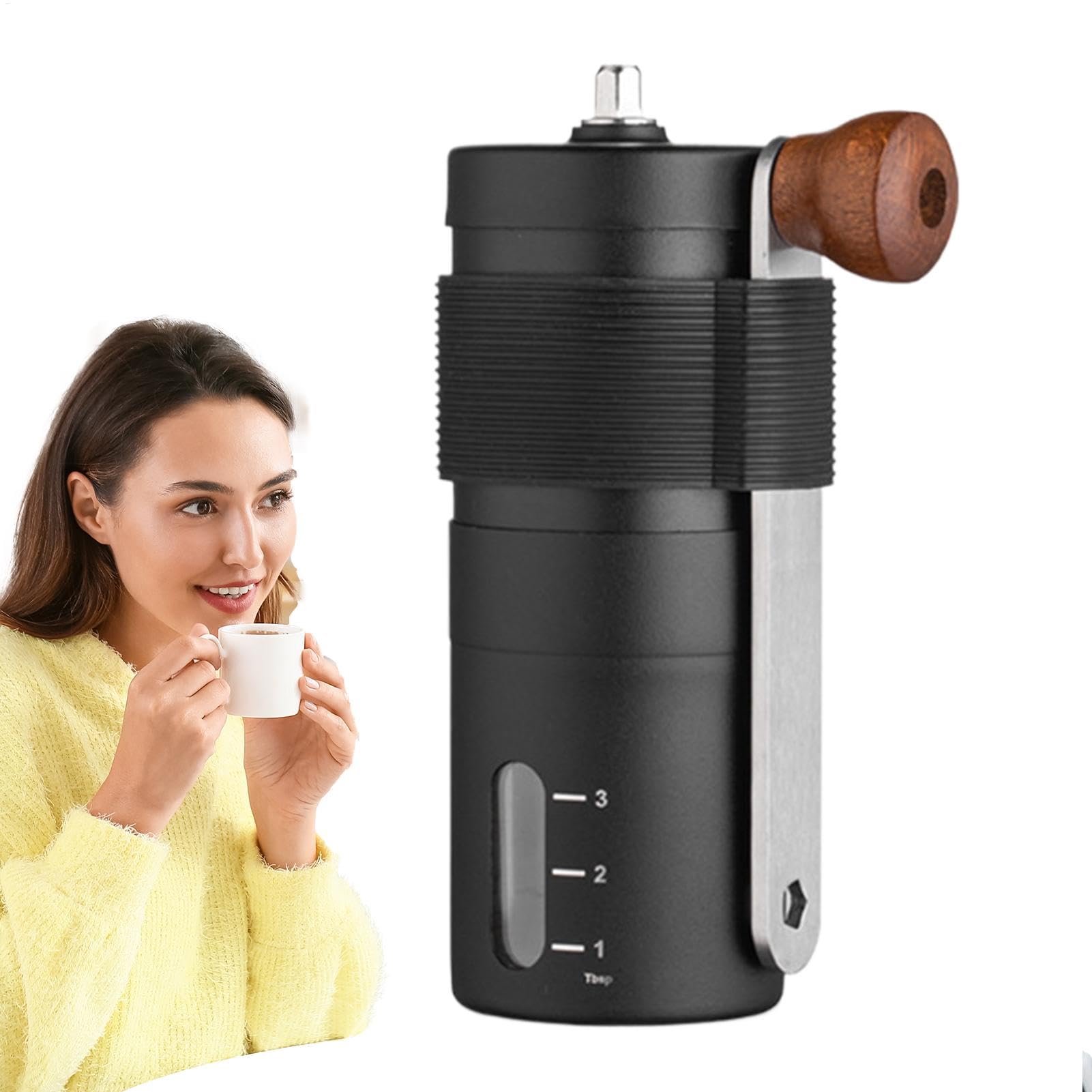 Broyeur conique amovible pour moudre le café sans électricité à la maison