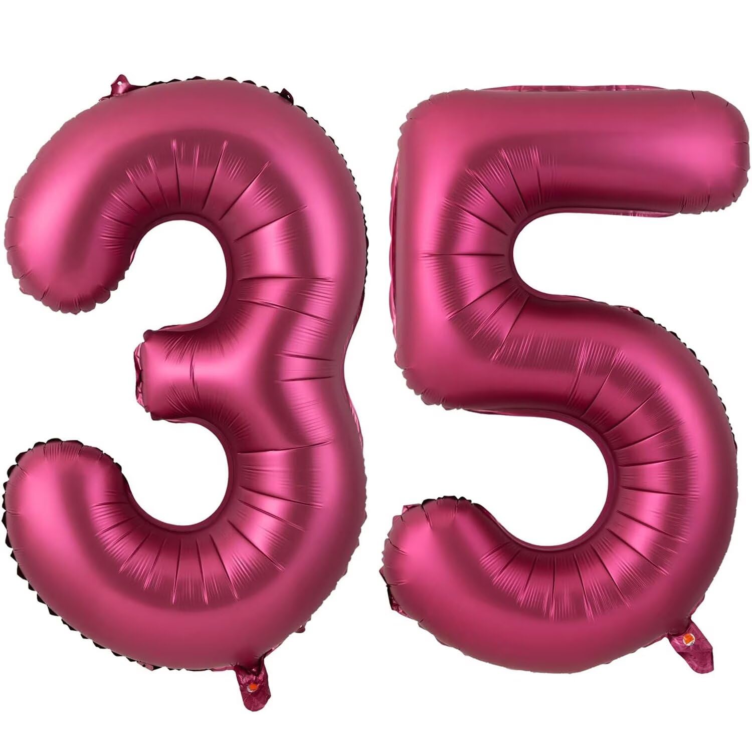 40 Inch Burgundy 35 Balloon, Wine Red Number 35 Balloons, Burgundy Large Foil Number 53 Balloons, Birthday Wedding Anniversary Baby Show Party Decoration — image 1