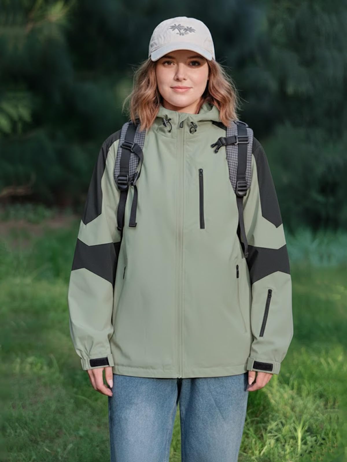 Chaquetas Softshell para mujer, impermeables, ligeras, cálidas, para senderismo, viajes, esquí, cortavientos — view 5