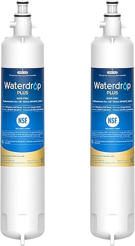 Waterdrop Plus WDP-F19C Reemplazo para GE RPWFE, RPWF (con CHIP) NSF 401 Filtro de agua para refrigerador, compatible con WSG-4, GFE28GBLTS,