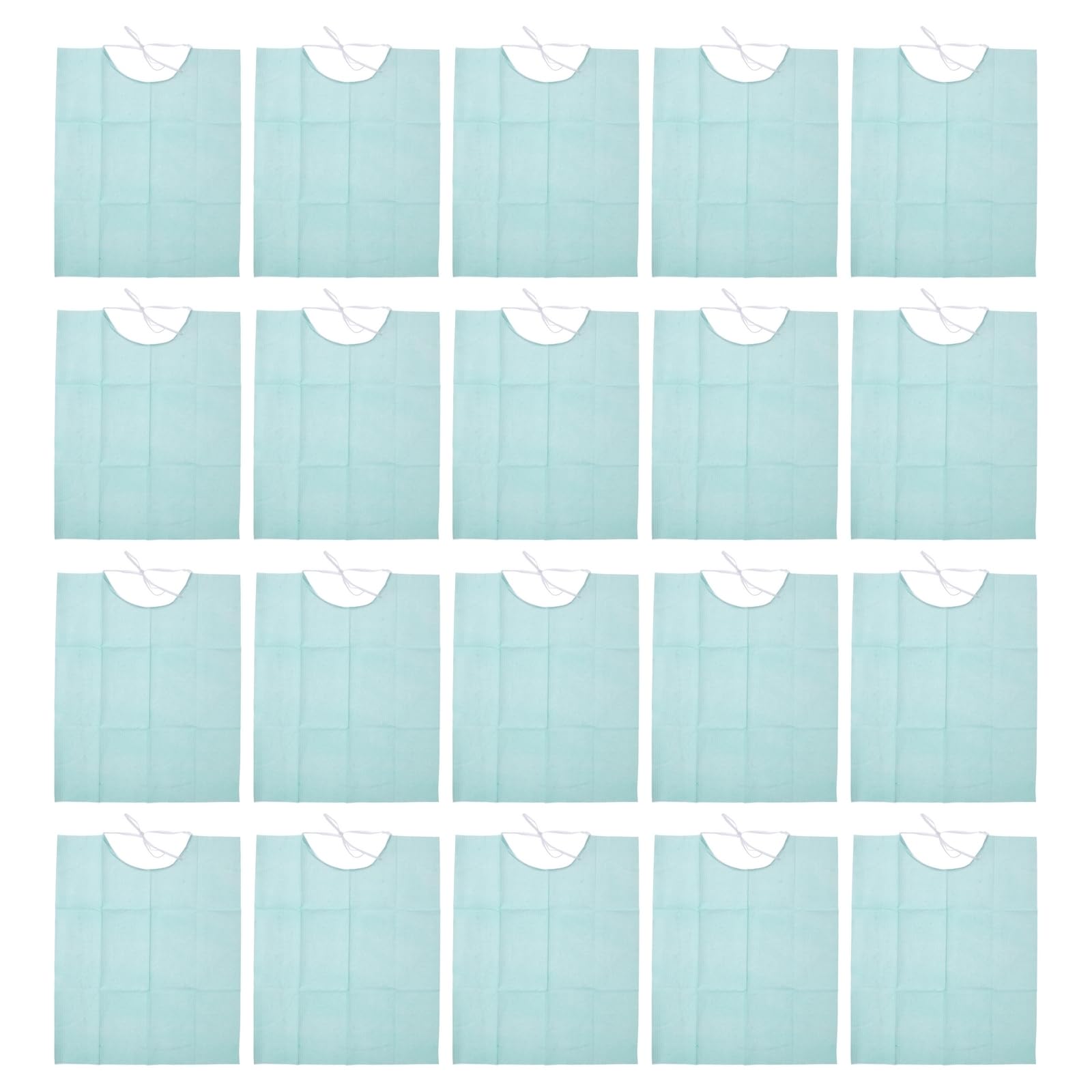 30 Stück Einweg Zahnarzt Lätzchen Aus Holzzellstoffpapier Und Kunststofffolie Wasserdicht Und Absorbierend Ideal Für Dentalanwendungen Himmelblau