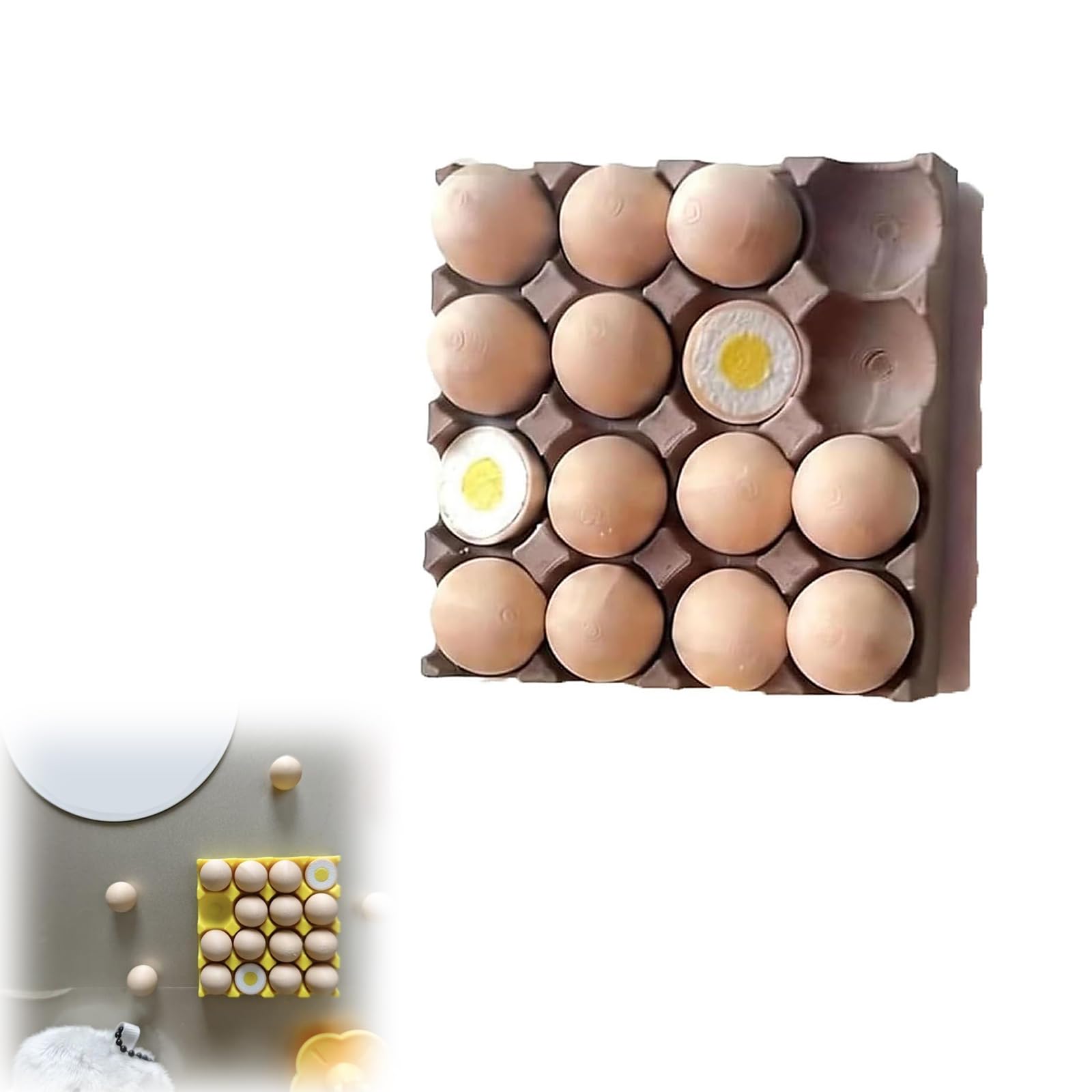 PANGBOER Eggs Fridge Magnets 3D Resin Magnet Refrigerator Stickers for Refrigerators, Whiteboards, Maps and Other Items Refrigerator Magnets