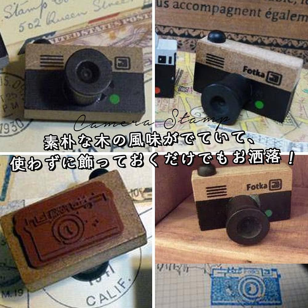 Amazon Co Jp Moin Moin はんこ スタンプ 緑 2つセット カメラ型 カメラ 写真 カメラ好き の方へ プレゼントに 2つセット 2106stp3 文房具 オフィス用品