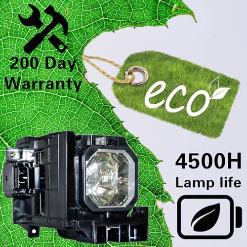 Image of NP06LP Replacement Projector Lamp Bulb for NEC NP1150 NP2150 NP3150 NP3151 NP3151W NP1250 NP2250 NP3250 NP3250W NP1200 NP2200 NP3200 Projector with Housing