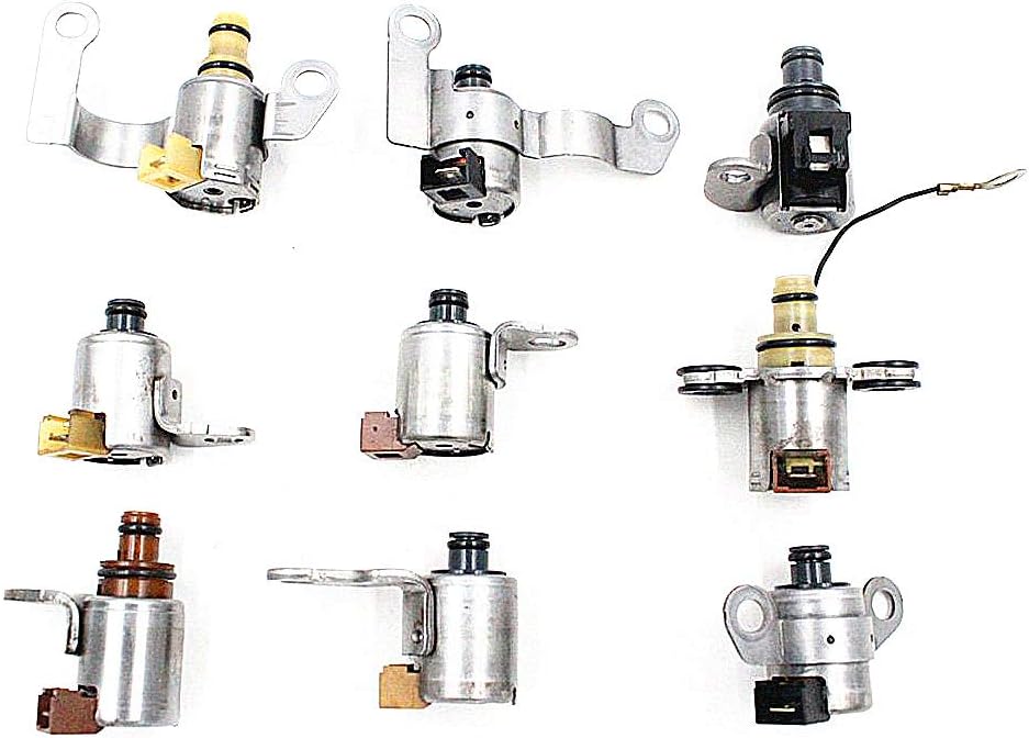 JF506E 09A 5F31J Transmission Shift Solenoid Gearbox Set 9 Piece Kit Fit For VW Jaguar N88 N89 N90 N91 N92 N93 N281 N282 N283 Transpeed Solenoid RE5F01A RE5FO1A