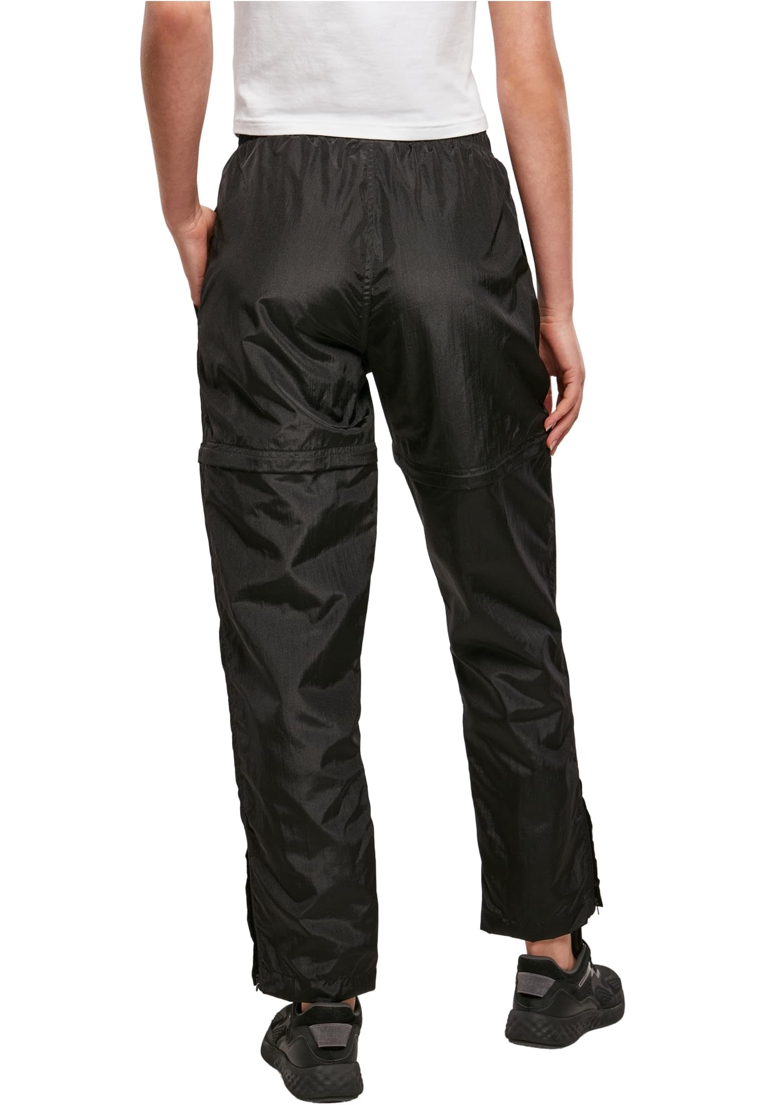 Urban Classics Ladies Shiny Crinkle Nylon Zip Pants - Pantaln Deportivo Mujer