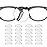 SMARTTOP 1.0mm Eyeglass Nose Pads 20 Pairs Stick On Silicone Anti-Slip Adhesive Nose Pads Cushions for Eyeglasses Sunglasses Thin Nose Pads (Clear)