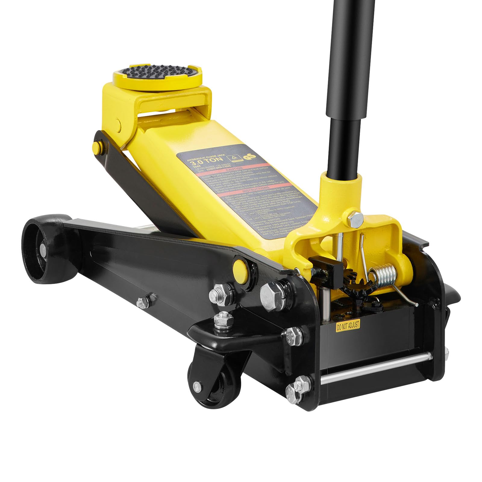 VEVOR 3 Ton Low Profile Floor Jack, Heavy-Duty Steel Racing Jack