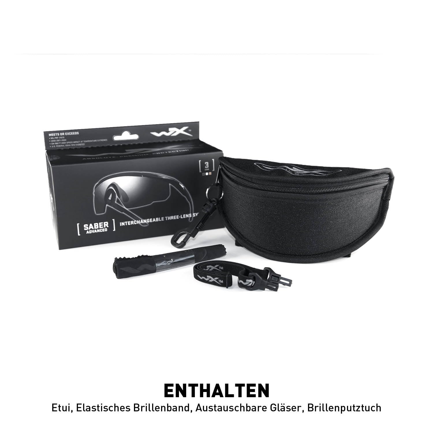 Wiley X Herren Saber Advanced Schutzbrille (1er Pack)