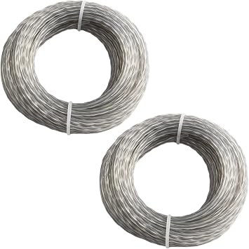KOTARBAU Replacement Trimmer Line 2 Sets of 15m Nylon Lines for Professional Grass and Maintenance in Gardens and Green Spaces 15mx3.5mmx 2pcs