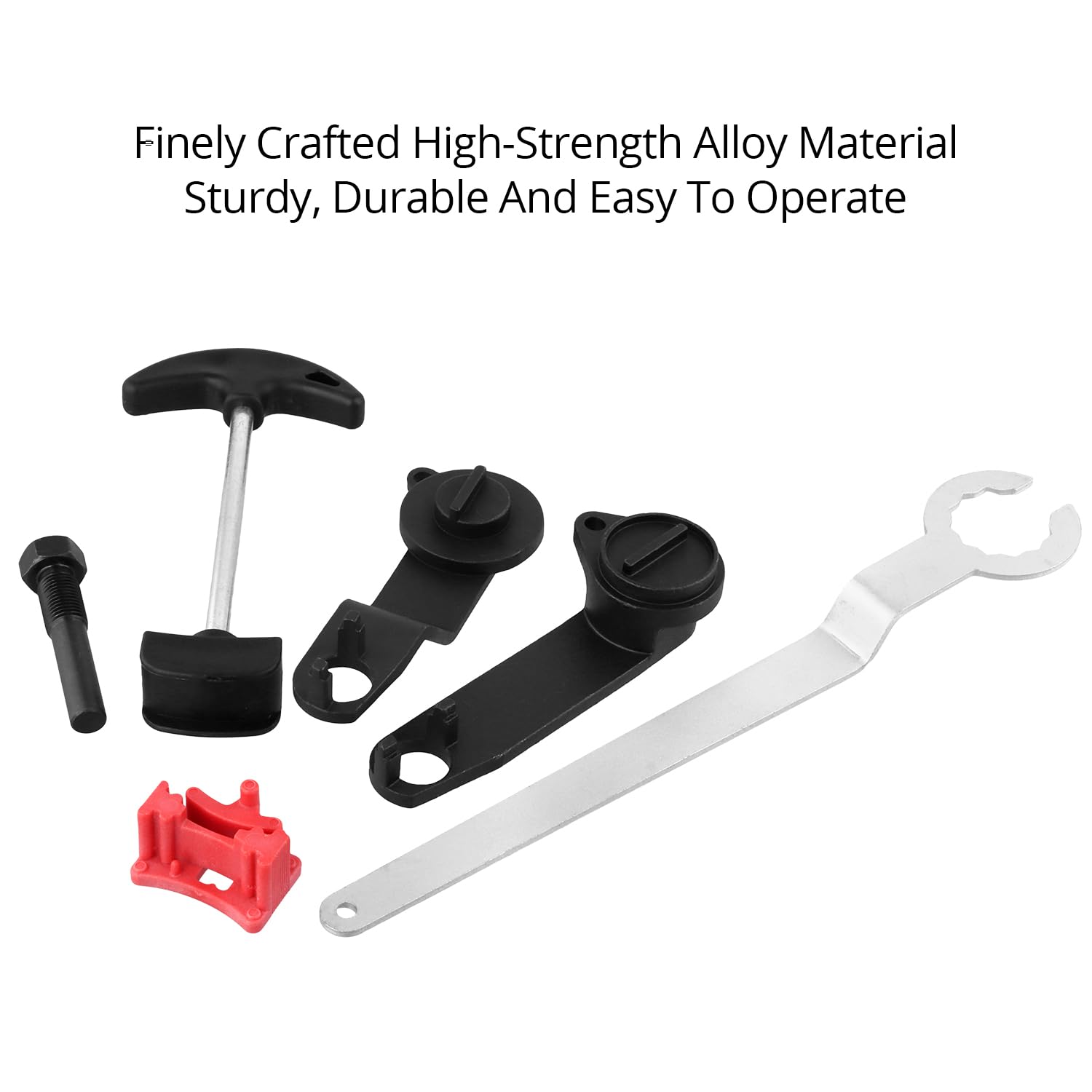 QWORK® Strumento per Cinghia di distribuzione, Strumento per Albero a camme, Strumento di Regolazione del Motore, Compatibile con Audi A3, Jetta, Skoda