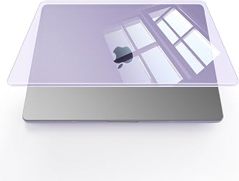 Soonjet Compatible with MacBook Air 13 inch Case, Crystal Clear Shell, Fits 2022-2026 M5/M4/M3/M2 A3449 A3240 A3113 A2681, Color-Matched Transparent Design for All MacBook Air 13.6 inch