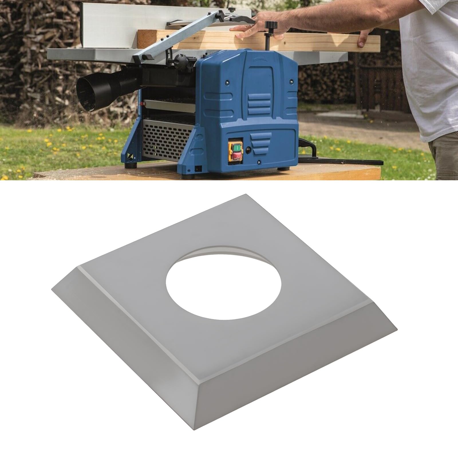 SG Store 4 lame reversibili in carburo a 30°, compatibili con smerigliatrice Scheppach LFR720, 14 x 14 x 2 mm