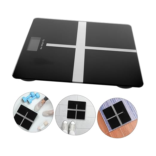 Báscula de Baño Digital FOMIYES Recargable USB Negro miniatura 5