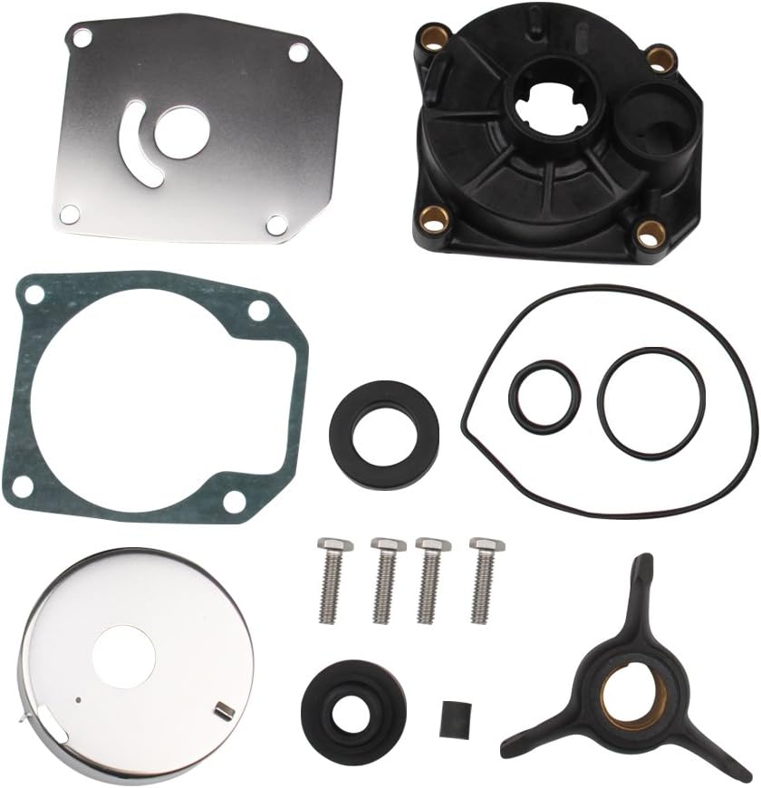 Outboard Gearcase Oil 9.9 Hp Outboard Motor Water Pump Impeller Kit For Johnson Evinrude 9.9 15 HP Outboard 394711 18-3327 E Water Pump Kit Boat Oil Change Pump
