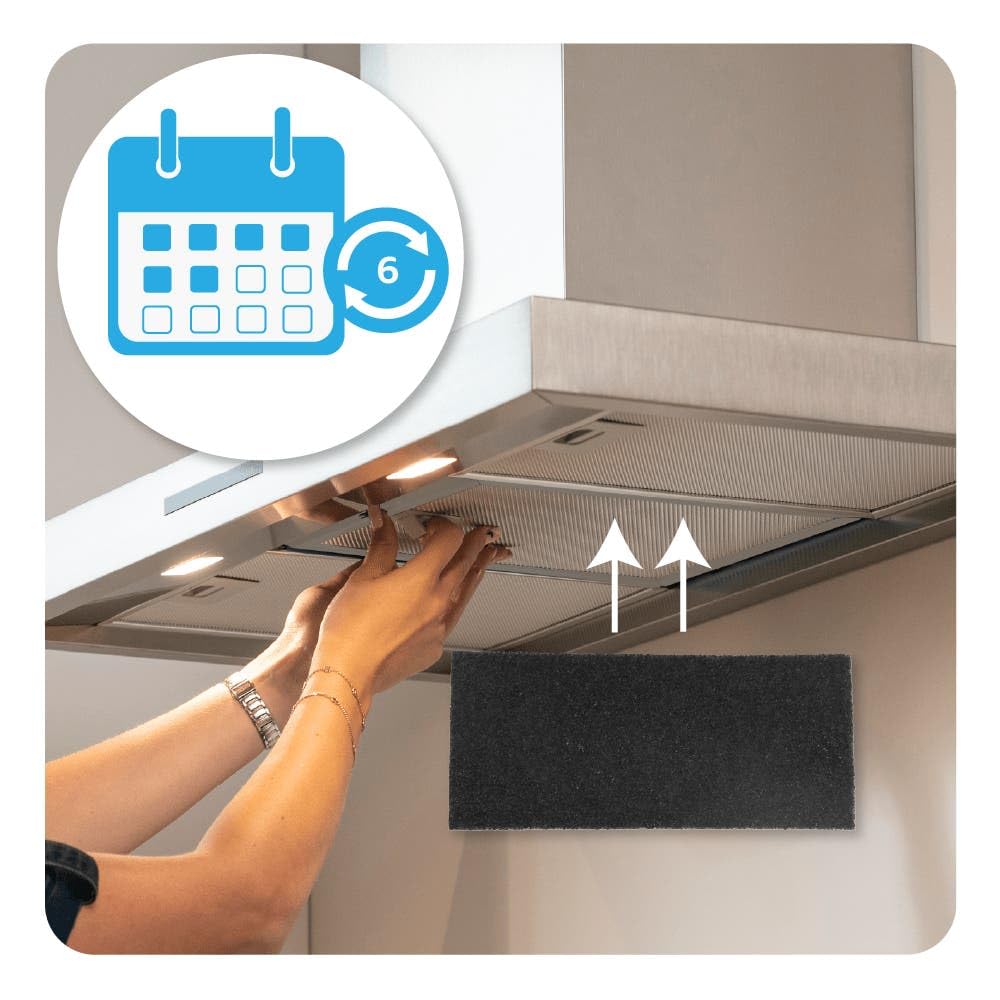 AllSpares Filtro de carbón activo para campanas extractoras | Compatible con Airone PCR2, AIDA 90, LORELEY 90, RIGOLETTO | ACFCRETT46X19X1003 | 200 x 459 x 10 mm