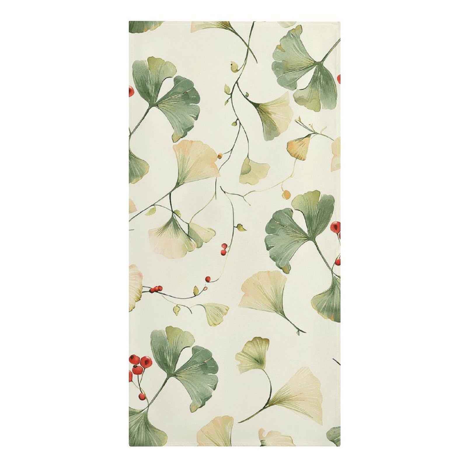QMNLKH Ginkgo Leaves and Berries Beach Towel for Women, Large Microfiber Pool Towel for Men, Absorbent Swim Towels for Home, Lightweight Bath Towels for Camping, Yoga, 30.3"x61.4"