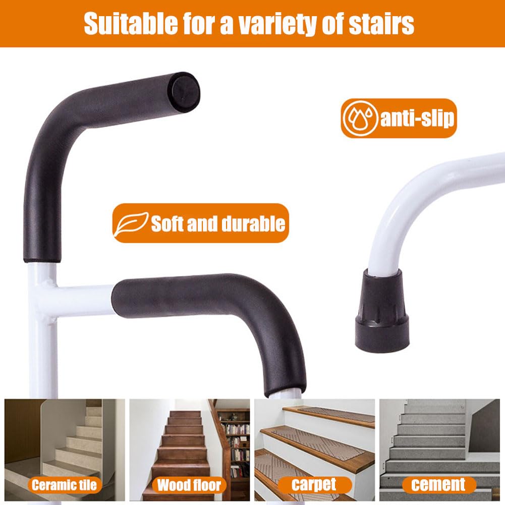 Barra de asistencia de pie, dispositivo de asistencia de aluminio ajustable para ancianos, portátil, ayuda de movilidad para elevar escaleras, para personas mayores, adultos y otros que necesitan