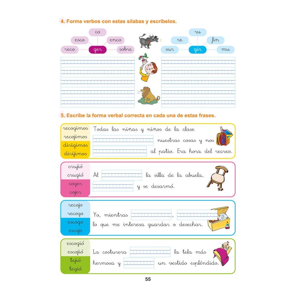 Pack Ortografía Divertida 3º primaria: Cuadernos 7, 8 y 9 | Material De Refuerzo Actividades sencillas | Editorial Geu (Niños de 8 a 9 años)