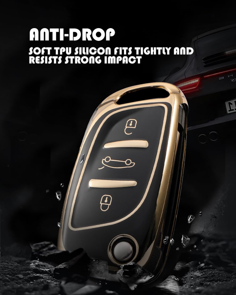 Étui Pour Clé De Voiture Citroën C1 C2 C3 C4 C5 – Protection Anti-Rayures, Imperméable – Design Élégant Et Pratique - 10