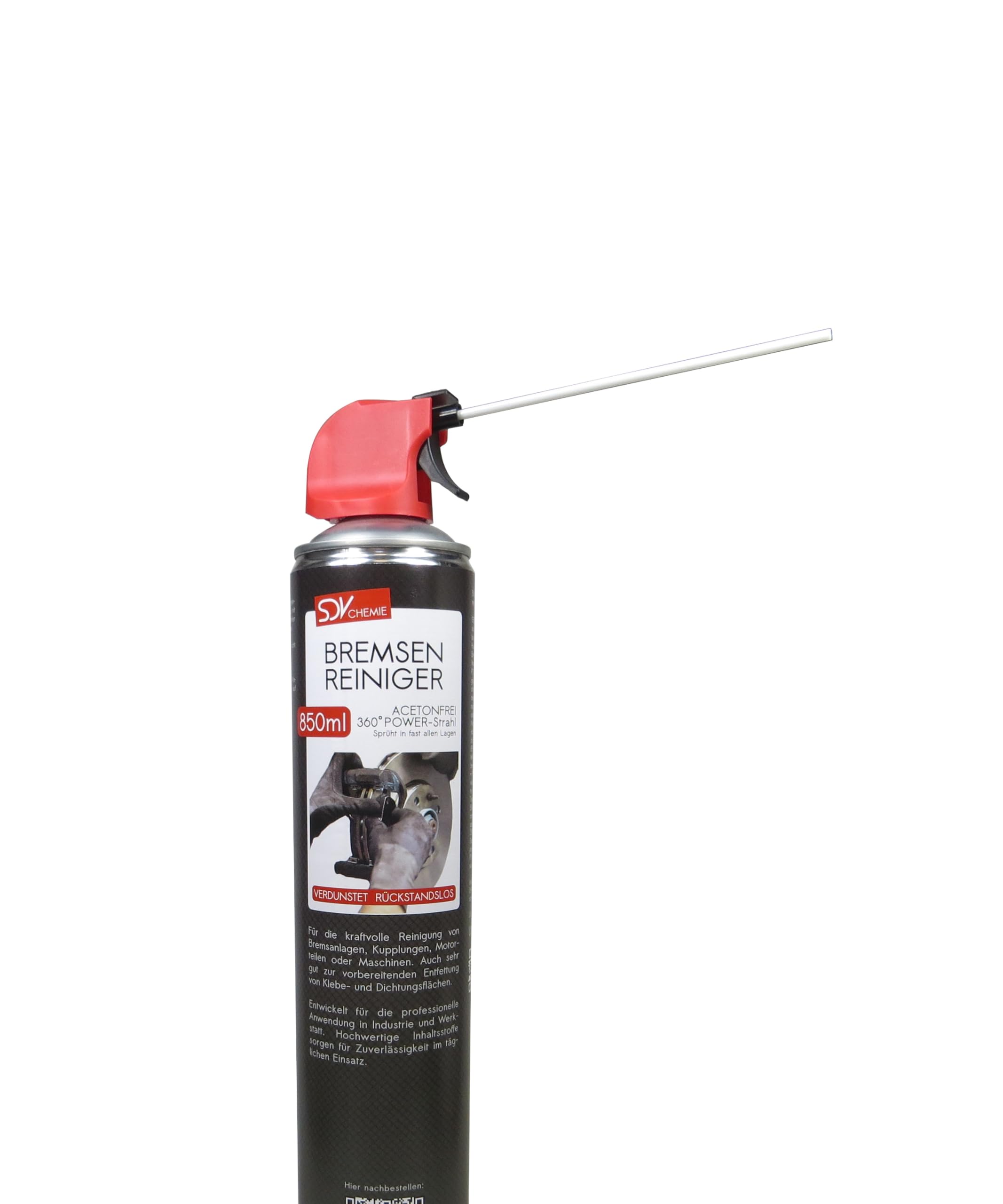 SDV Chemie Bremsenreiniger Spray 12x 850 ml Power Brake Cleaner | 360° Ventil, Trigger Sprühkopf