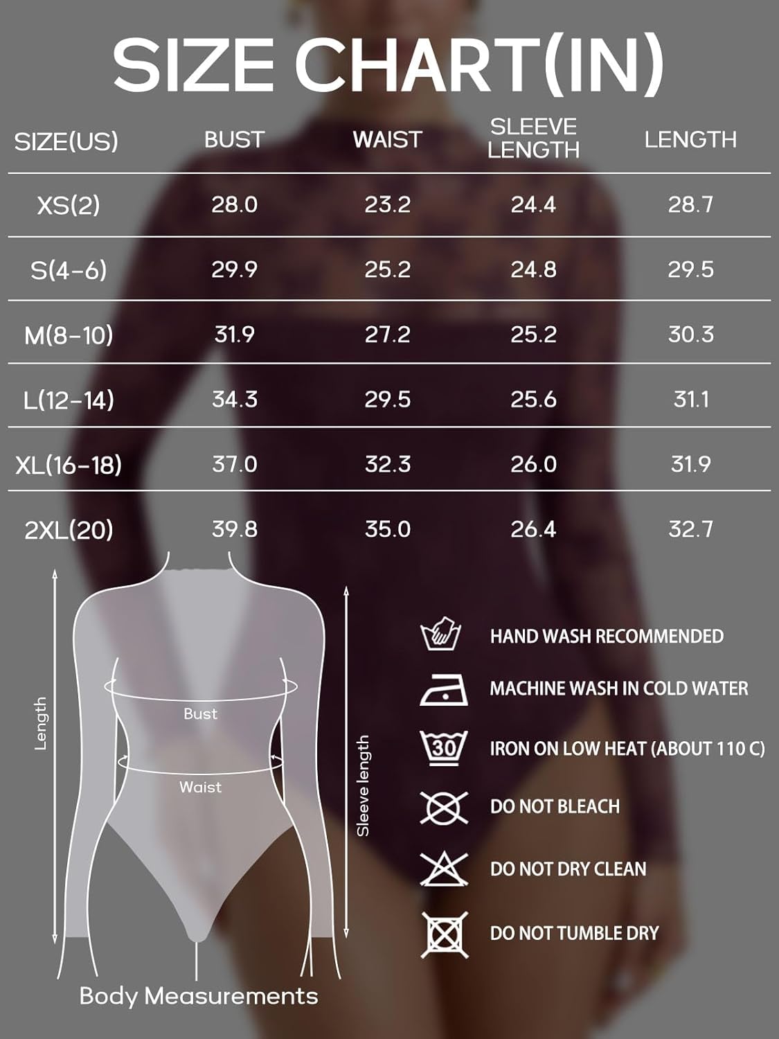 PINKMSTYLE Women's Long Sleeve Lace Bodysuit High Neck Sexy Tops for Going Out, Concert, Date Night Outfits - Image 7