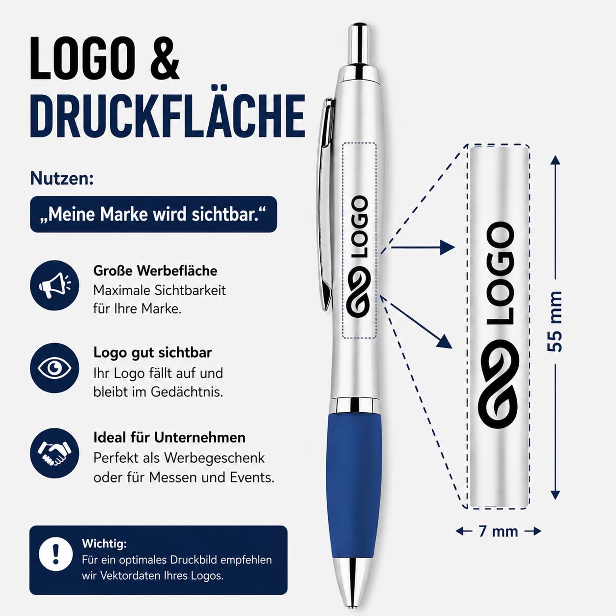 500 długopisów "David" niebieski z logo/drukiem/reklamą/nadrukiem/nadrukiem/nadrukiem/artykuł reklamowy z nadrukiem
