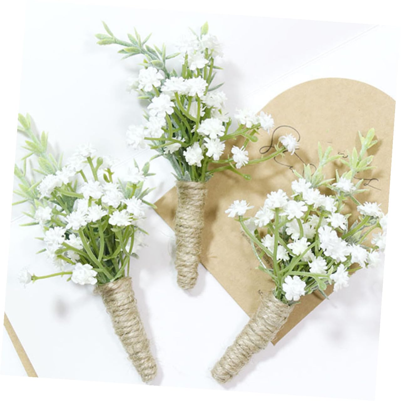 10 Stück Herren Boutonnières aus Pp mit Sicherem Stecknadel Design und Formbeständigkeit für Hochzeitsdekoration und Geschäftliche Feierlichkeiten