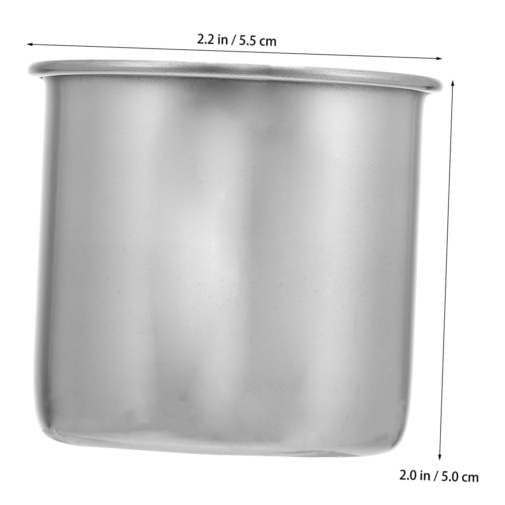 6 Piezas Vasos Medidores Pequeños Inoxidable Vasos para Medicina sin Prácticos y Duraderos para Uso Doméstico y Restauración