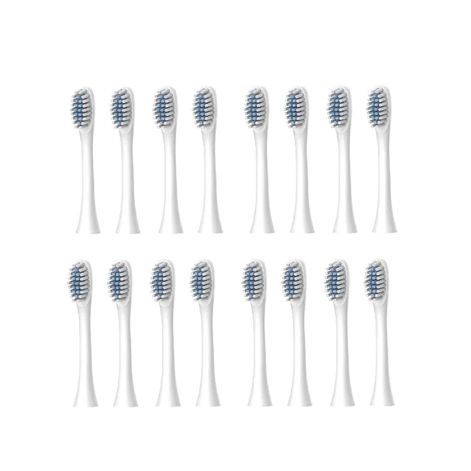 4/8/16 szt. X-3 końcówki zamienne do szczoteczki do zębów do dysz X-3/ZD-X3/ZV80 Sonic Electric z miękkim włosiem(16pcs WHITE)