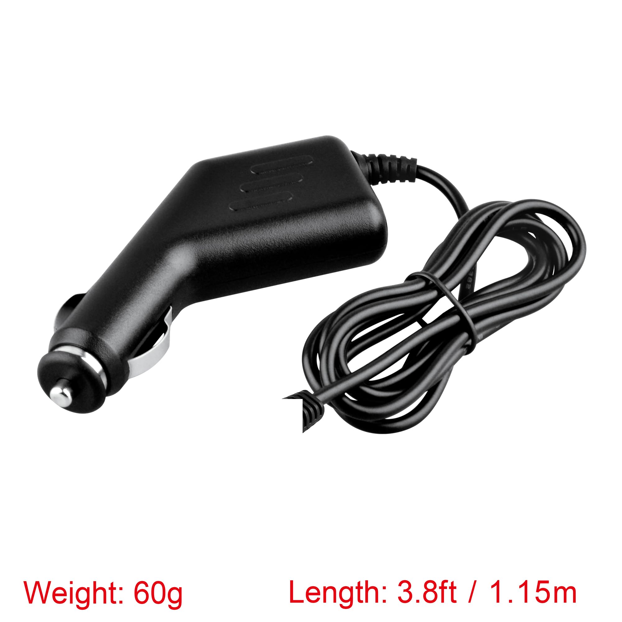 PK Power 4ft USB DC Car Charger Power Adapter Cord compatinle with Rand McNally GPS Dash Cam 500 DVR
