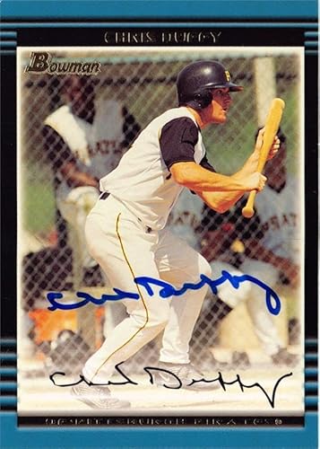 Sports Memorabilia Autograph Warehouse 244489 Chris Duffy Autographed Baseball Card - Pittsburgh Pirates, FT 2002 Bowman - No. 341 Rookie