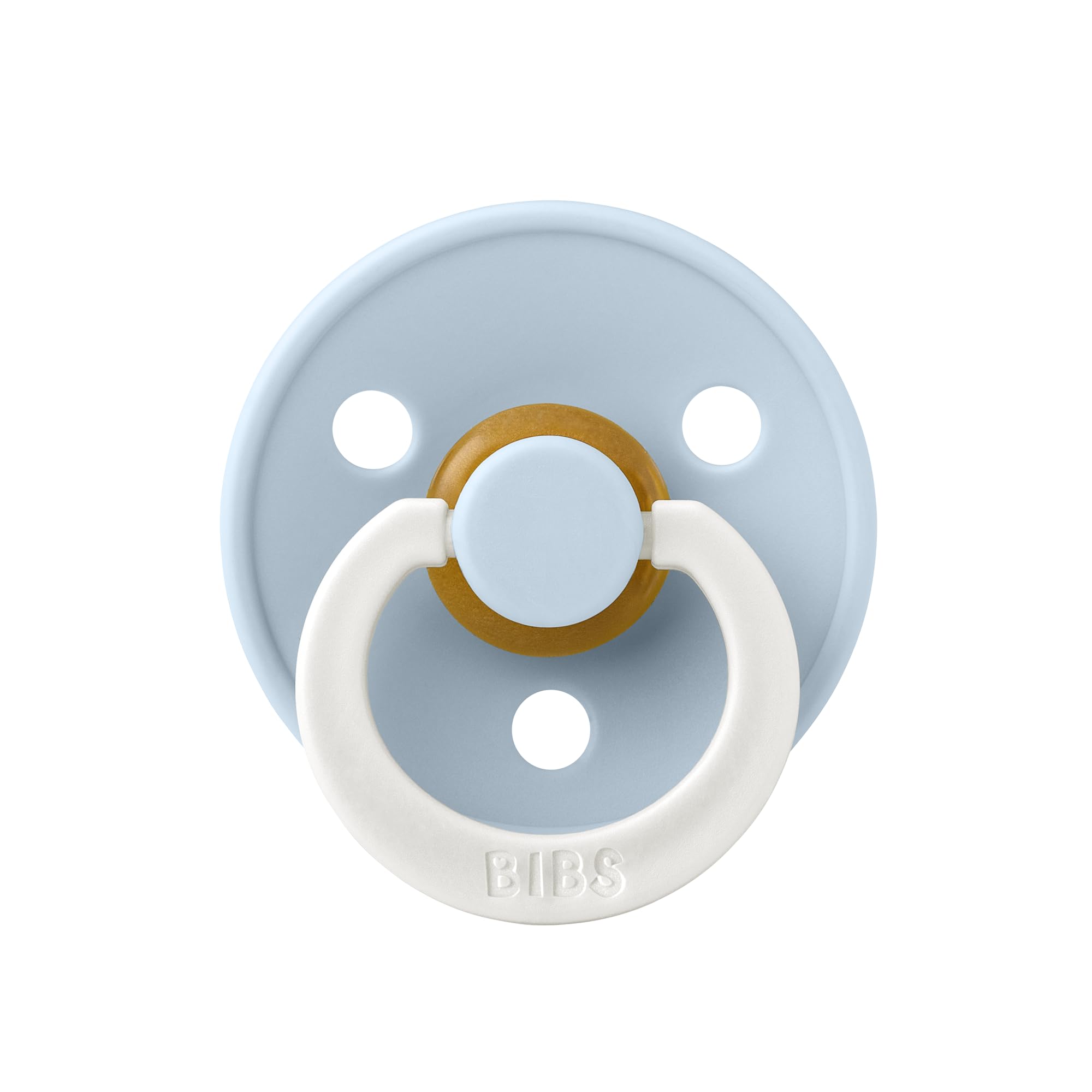 BIBS Colour Glow in The Dark Baby Pacifier - Round & Natural Rubber, Soft Nipple, Gentle Shield Prevents Skin Irritation & Moisture Buildup, 100% Food Grade, 6-18 Months, BPA Free Soother, Baby Blue-image-40
