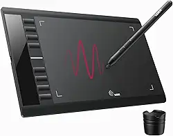Mesas Digitalizadoras UGEE M708 10 x 6 Inch Caneta sem Bateria 8192 Níveis de Pressão Inclinada 10 Teclas de pressão Graphics Drawing Tablet para Animação Artística Iniciant Window/Mac/Linux/Android
