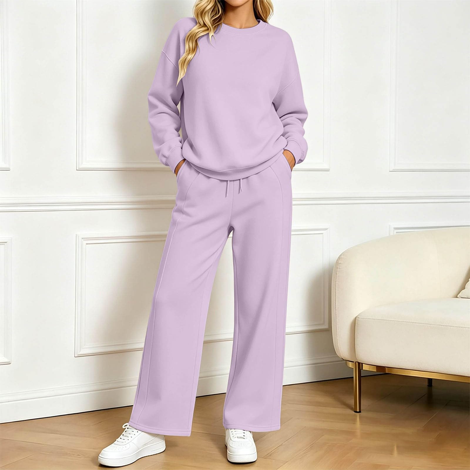 Jogginganzug Damen Zweiteiler Trainingsanzug Hausanzug loungewear set