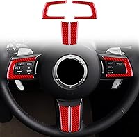 Vista 8 de Fibra de carbono, para Mazda, marco de botón de volante, decoración para Mazda MX-5, MIATA MX5, 2006, 2007, 2008, 2009, 2010, 2011, 2012, 2013, Negro