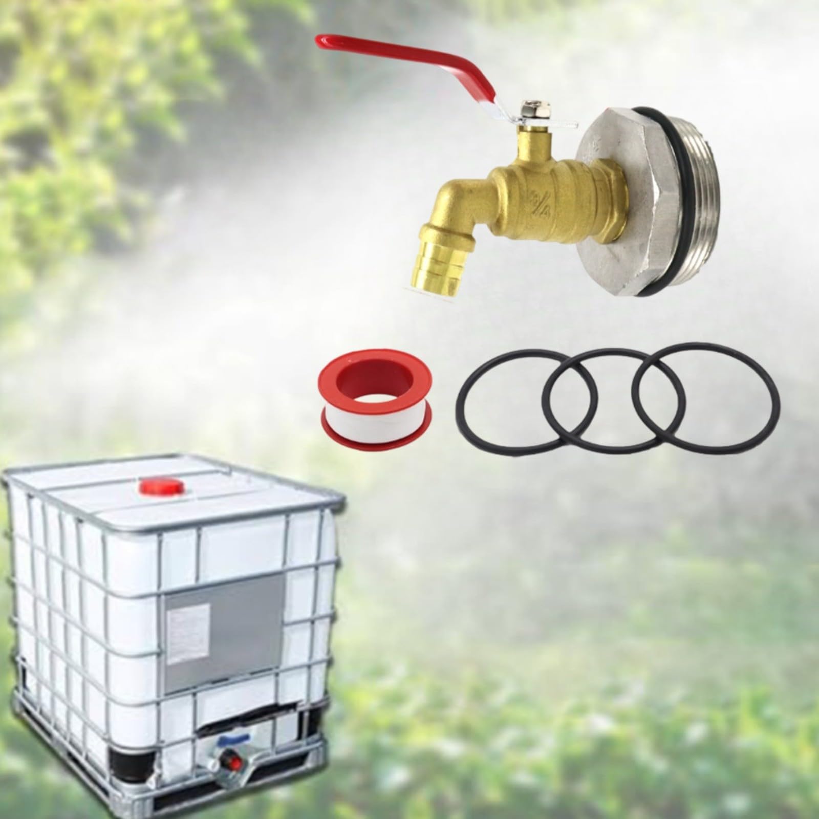 Trayne Robinet de distribution pour fûts d'huile de 200 L, construction en laiton, sortie de 15 mm de diamètre, design résistant aux fuites