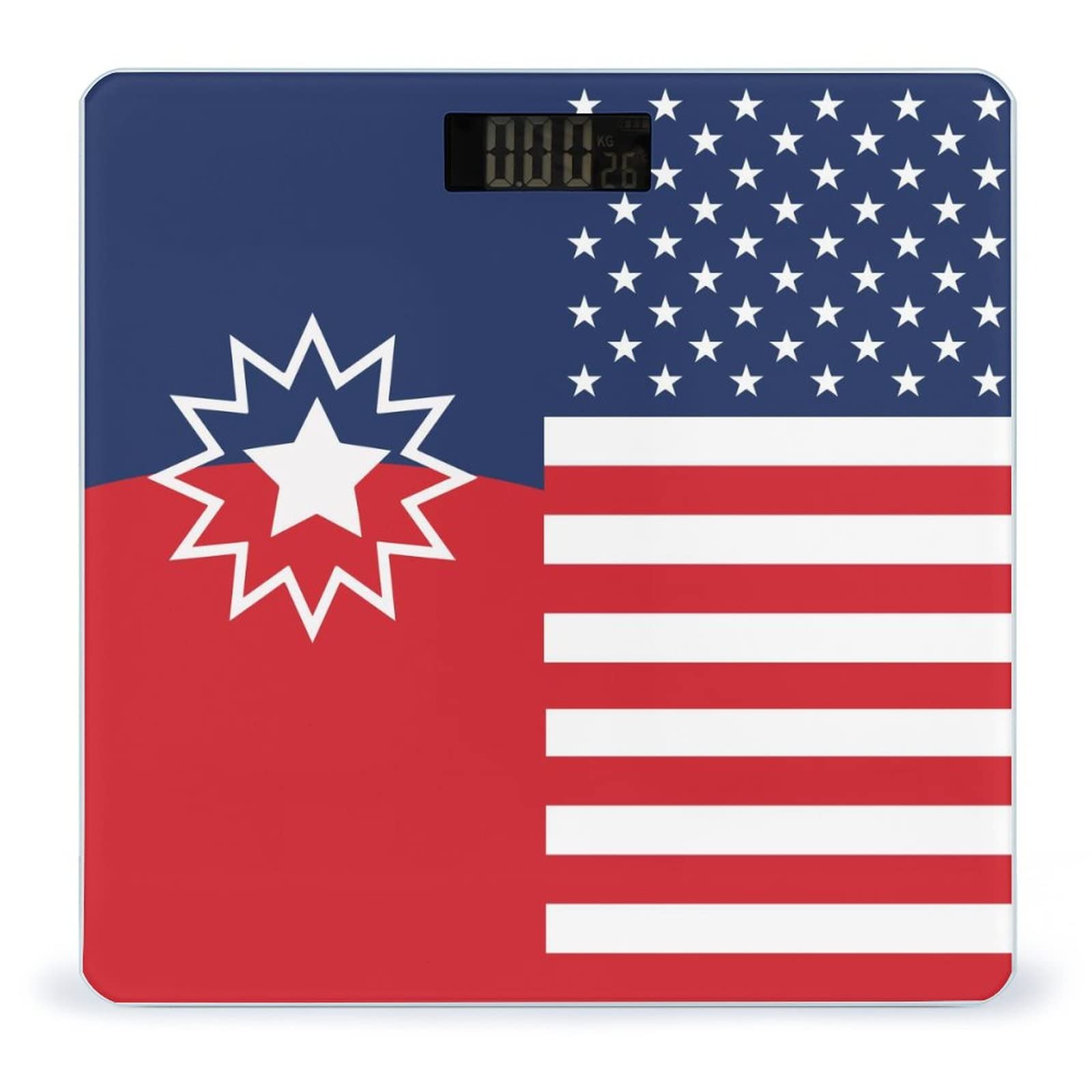 Amazon.co.jp: ジューンティーンス アメリカ国旗 体重計 体重用強化