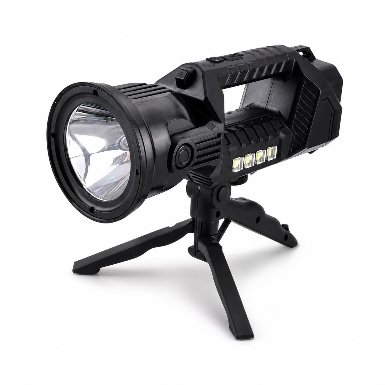 Lucario Rechargeable Spotlight,6 Light Modes Foldable Tripod Super Bright Led Flashlight Spot Lights Outdoor Handheld Included USB Cable,Spotlight for Hunting Fishing Camping (LK-9)-image-14
