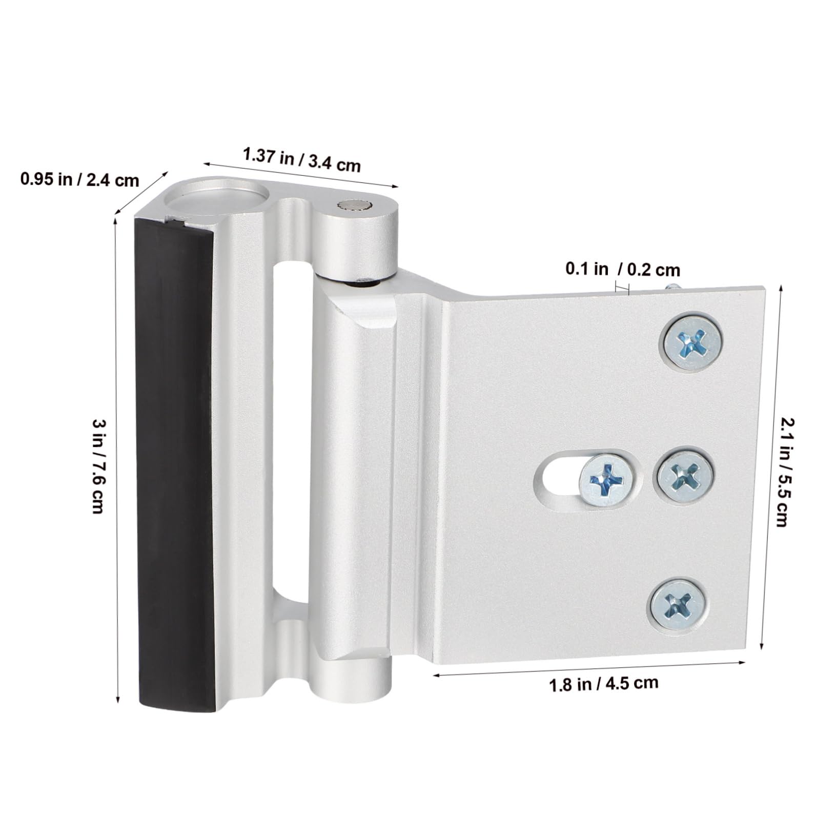 NUOBESTY 4 Set Serratura Sicurezza Per Porte Chiusura E Resistente Facile Installazione E Uso Accessorio Sicurezza E Appartamento 2 Pezzi*4
