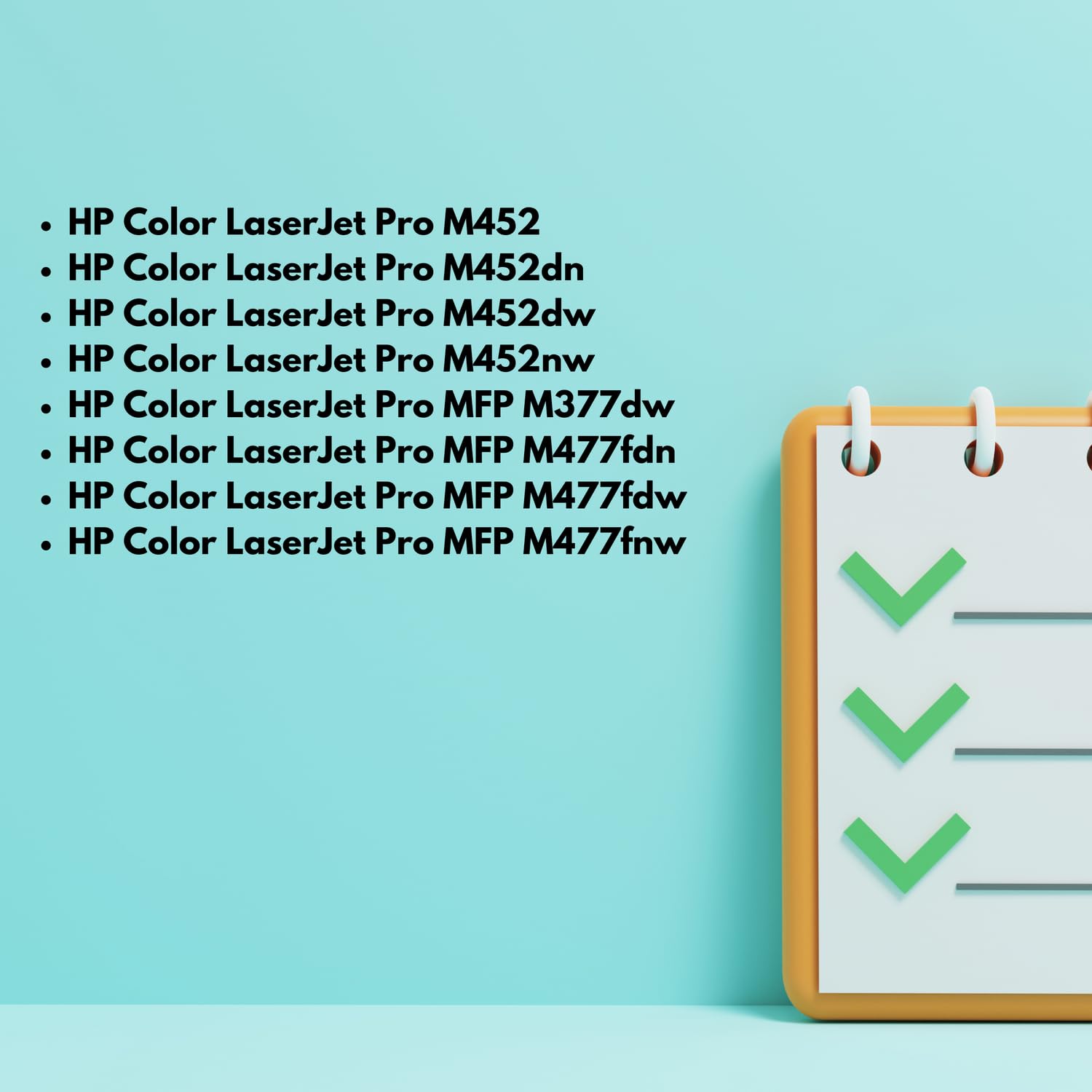 EVOKE CF380X CF381X CF382X CF383X Toner Kompatybilny z HP LASERJET M351a M375nw M451dn M475dn (Zestaw CMYK) 12800 Stron