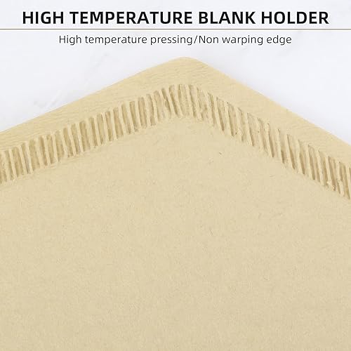 Miniatura 5 de KUFUNG Paquete de 100 filtros de café en cono, filtros de café desechables de 1 a 4 tazas, filtros de café de papel natural tipo U para verter y