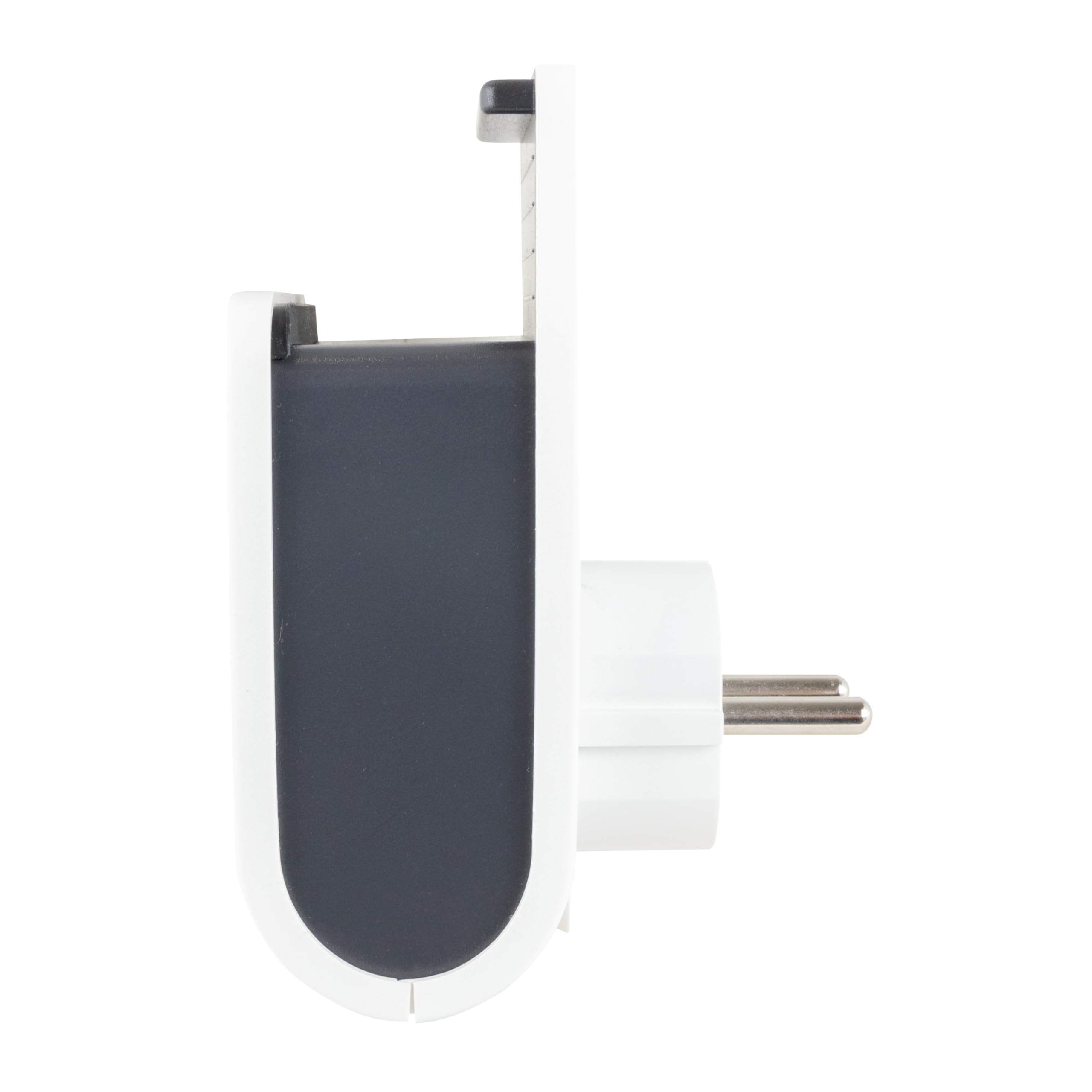 REV Ładowarka USB – adapter gniazda wtykowego z praktyczną półką na smartfon, w zestawie USB (typ A i C), gniazdko 230 V, kolor biały