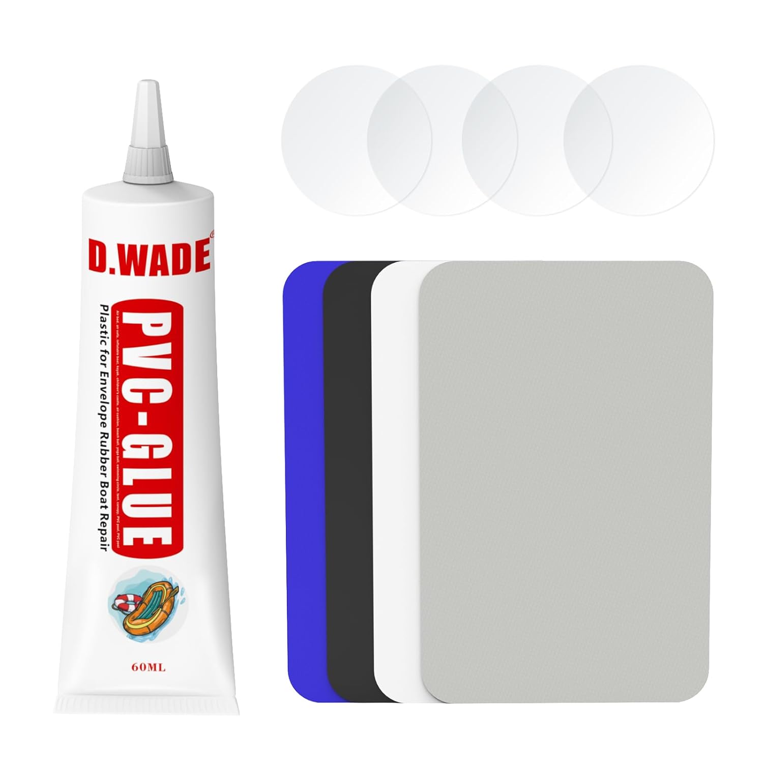 Nynelly Vinyl Patch Kit, Air Mattress Patch Kit, PVC Glue & Patch